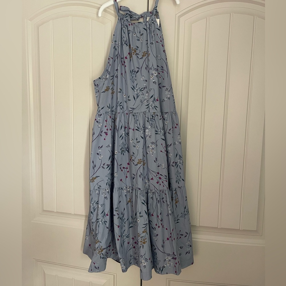 a new day Light Blue Floral Dress